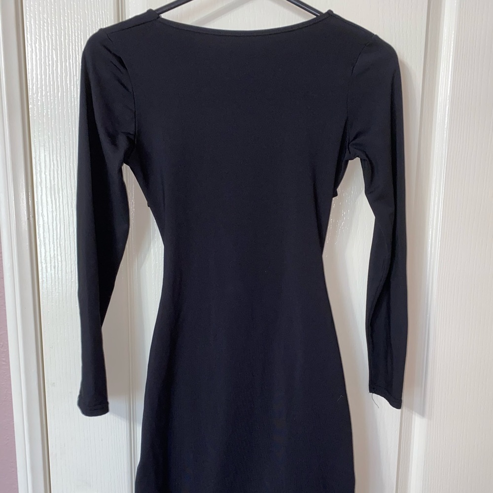 Black cut out dress
